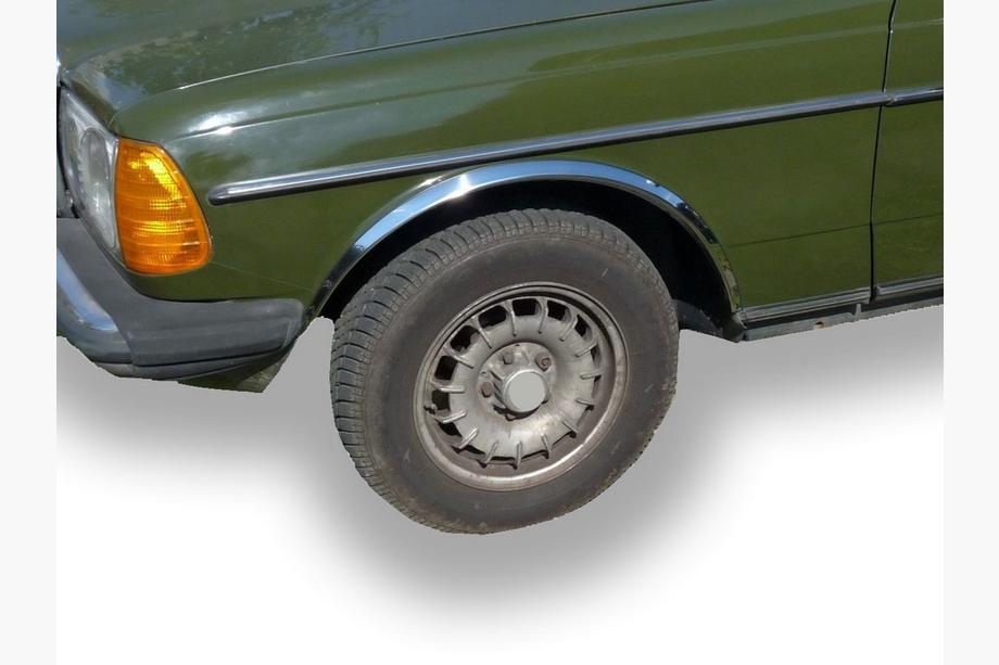 Mercedes W123 1975–1986 RVS wielkastlijsten (set van 4 stuks) Image