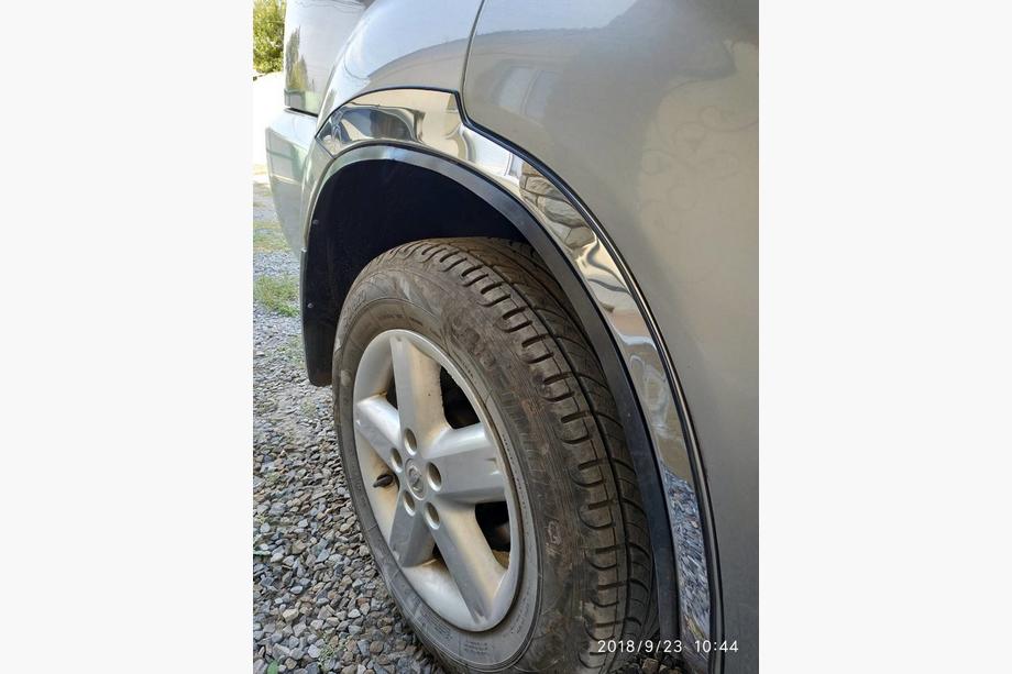 Nissan X-trail T30 2002–2007 RVS wielkastlijsten (set van 4 stuks) Foto 4