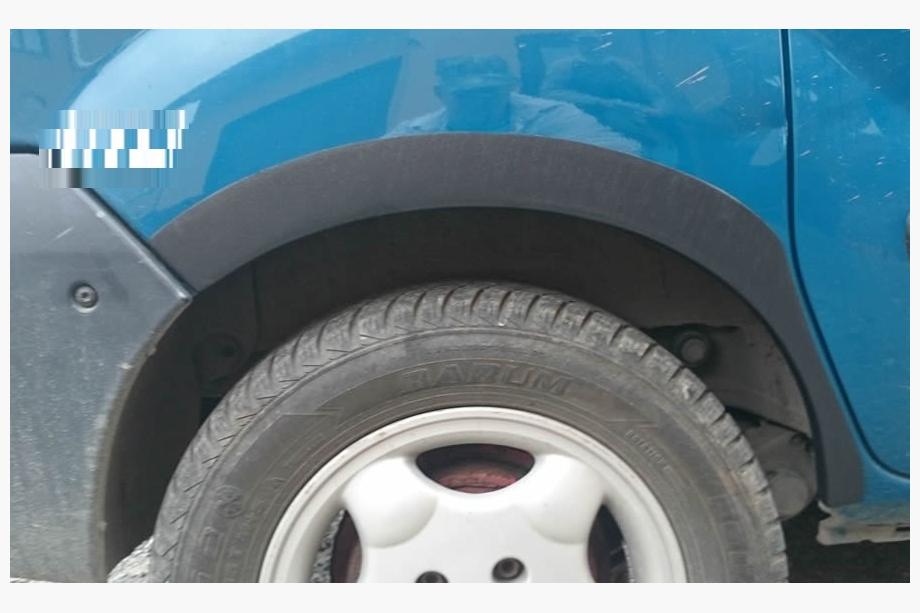 Renault Kangoo 1998–2008 Wielkastverbreders (set van 4, zwart) Metaal Foto 2