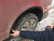 Volkswagen T5 Transporter 2003–2010 Wielkastverbreders (6 stuks, zwart) Zwart roestvrij staal (RVS) foto 3