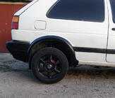 Volkswagen Golf 2 1983–1992 Wielkastverbreders (set van 4, zwart) foto 3