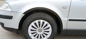 Volkswagen Passat B5 1997–2005 Wielkastverbreders (set van 4, zwart) Sedan, 2000-2006, ABS kunststof foto 1