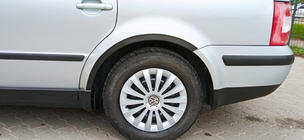 Volkswagen Passat B5 1997–2005 Wielkastverbreders (set van 4, zwart) Sedan, 2000-2006, ABS kunststof foto 6