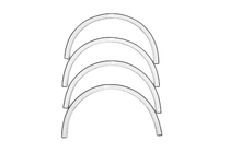 Volkswagen Touran 2010–2015 Wielkastverbreders (set van 4, zwart) foto 5