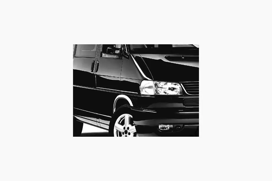 Volkswagen T4 Transporter 1990–2003 RVS wielkastlijsten (set van 4 stuks) Foto 3