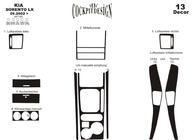 Kia Sorento I BL 2002–2009 Dashboardpanelen Variant 1 (2003-2007) Aluminium foto 4