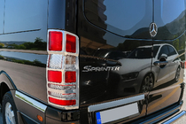 Mercedes Sprinter W906 2006–2018 Achterlichtcovers (2 st., RVS) foto 2