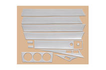 Mercedes W201 (190) 1982–1993 Dashboard sierlijsten (11-delige set) Aluminium foto 5