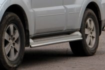 Mitsubishi Pajero Wagon III 1999–2006 Sidebars voor originele bevestigingspunten (2 st., RVS) foto 5