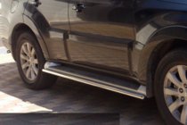 Mitsubishi Pajero Wagon III 1999–2006 Sidebars voor originele bevestigingspunten (2 st., RVS) foto 2