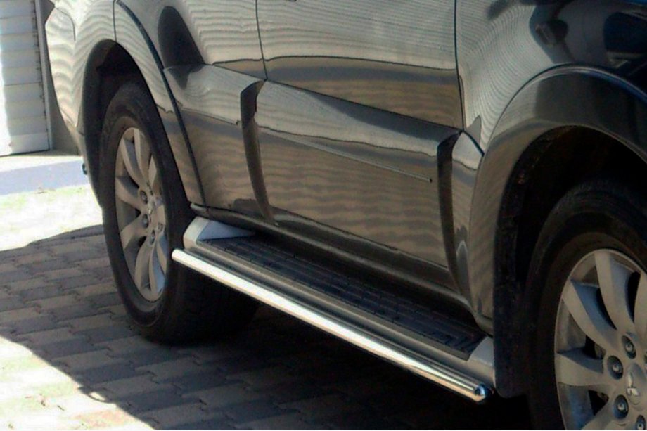 Mitsubishi Pajero Wagon III 1999–2006 Sidebars voor originele bevestigingspunten (2 st., RVS) Image