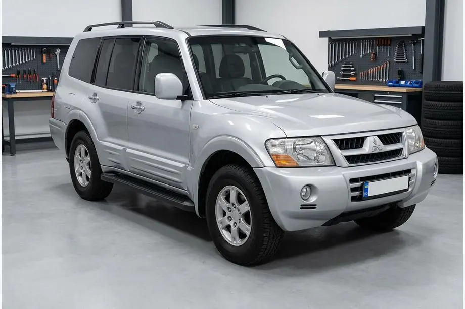 Mitsubishi Pajero Wagon III 1999–2006 Allmond Black zijtreden (2 st., aluminium) Image