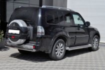 Mitsubishi Pajero Wagon III 1999–2006 Achterbeschermbeugel AK002 (RVS) foto 2