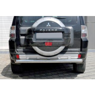 Achterbeschermbeugel AK002 (RVS) Mitsubishi Pajero Wagon III 1999–2006 foto 1