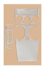 Mitsubishi Colt 2004–2012 Dashboard sierlijsten (2004-2007) Aluminium foto 2
