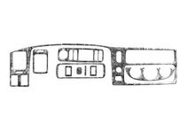 Mitsubishi Pajero Sport 1996–2007 Dashboardpanelen (2002-2007) Carbonlook foto 5