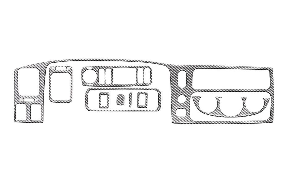 Mitsubishi Pajero Sport 1996–2007 Dashboardpanelen (2002-2007) Carbonlook Image