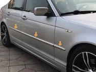 BMW 3 Serie E46 1998–2006 Chromen deurlijst (RVS) foto 1