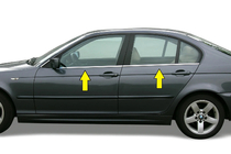 BMW 3 Serie E46 1998–2006 Raamomlijsting (RVS) Carmos - Turks staal foto 2
