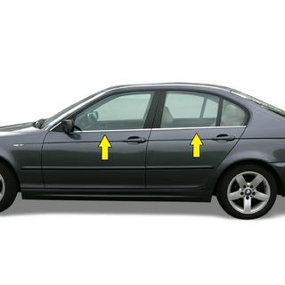Raamomlijsting (RVS) BMW 3 Serie E46 1998–2006 foto 2