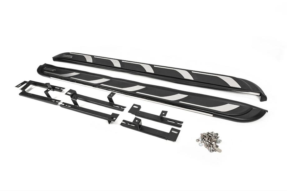 Audi Q7 2015–2026 OEM V2 side steps (set van 2, aluminium) Image