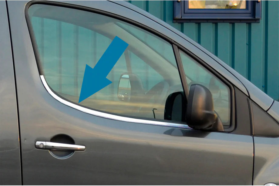 Citroen Berlingo 2008–2018 RVS raamlijsten voor deurvensters Image