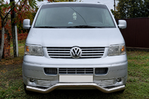 Volkswagen T5 Transporter 2003–2010 RVS frontbescherming Wave ST007 foto 1