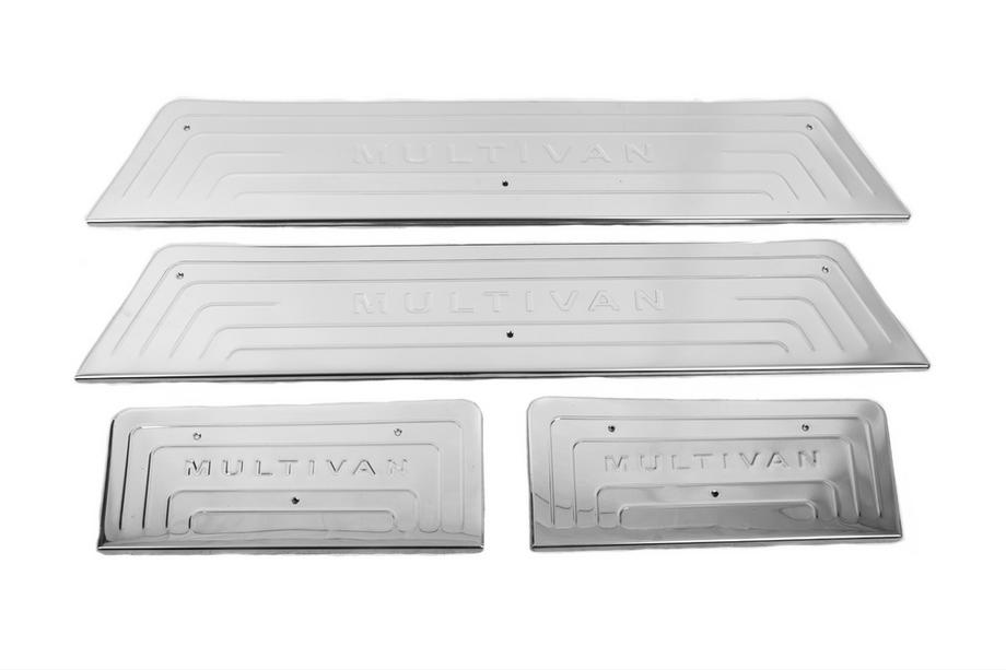Volkswagen T5 Multivan 2003–2010 RVS interieur instaplijsten (OmsaLine) 3-deurs, OmsaLine - Italiaans roestvrij staal Image