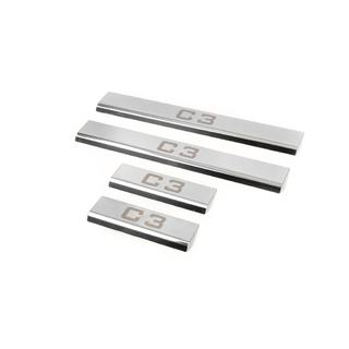 Chroom instaplijsten (4 stuks, Carmos)