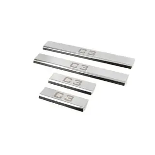 Chroom instaplijsten (4 stuks, Carmos)