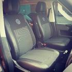 Volkswagen T5 Caravelle 2004–2010 Autostoelhoezen (kunstleer en stof, Premium) Complete interieur en voorstoelen (1+1) foto 7