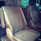 Volkswagen T5 Caravelle 2004–2010 Autostoelhoezen (kunstleer en stof, Premium) Complete interieur en voorstoelen (1+1) foto 6