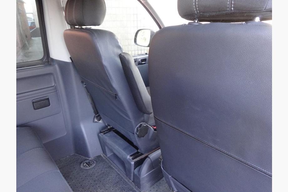 Volkswagen T5 2010–2015 Autostoelhoezen (kunstleer↗stof, Premium) Voorstoelen (2+1) Foto 7