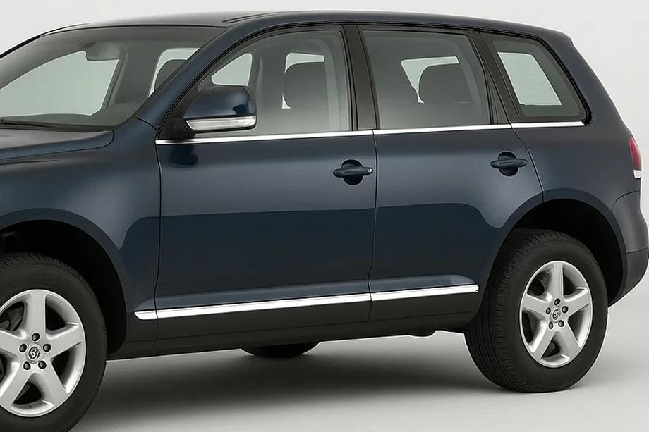 Volkswagen Touareg 2002–2010 Onderste raamlijsten (6 stuks, RVS) Image