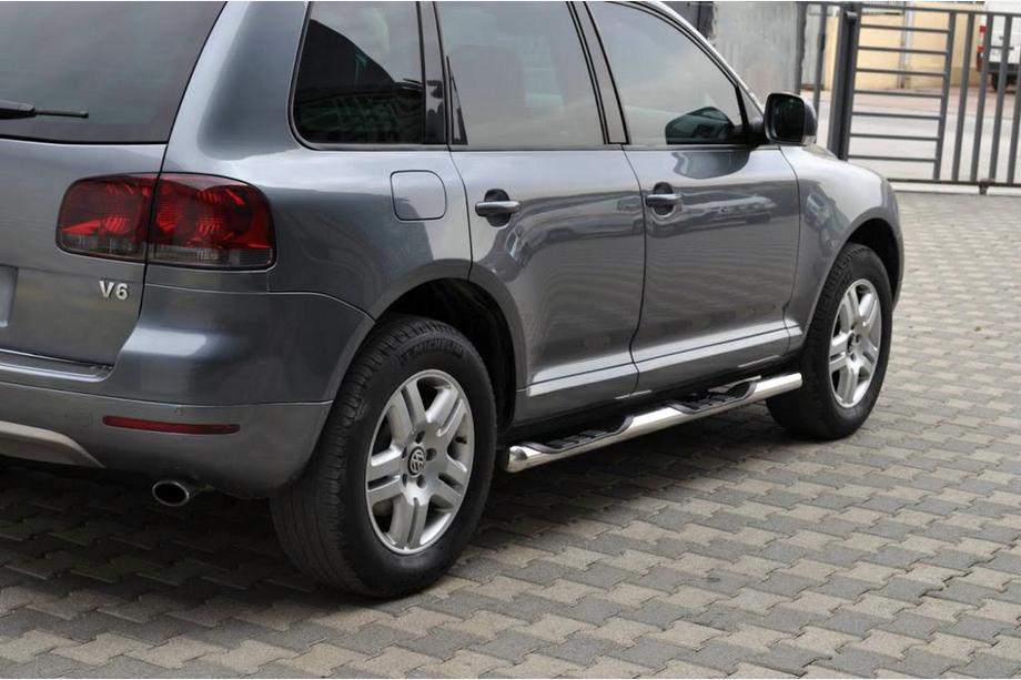 Volkswagen Touareg 2002–2010 Sidebars (set van 2, RVS) Foto 1