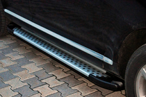 Volkswagen Touareg 2002–2010 Side steps Allmond Grey (set van 2, aluminium) foto 5