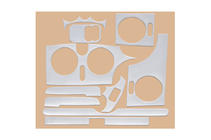 Renault Kangoo 1998–2008 Dashboard sierlijsten (Meric) Aluminium foto 4