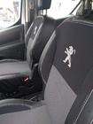 Peugeot Partner Tepee 2008–2018 Autostoelhoezen (kunstleer + stof, Premium) Voor foto 4