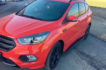 Ford Kuga/Escape 2013–2019 Tayga Black zijtreden (set van 2, aluminium) foto 1