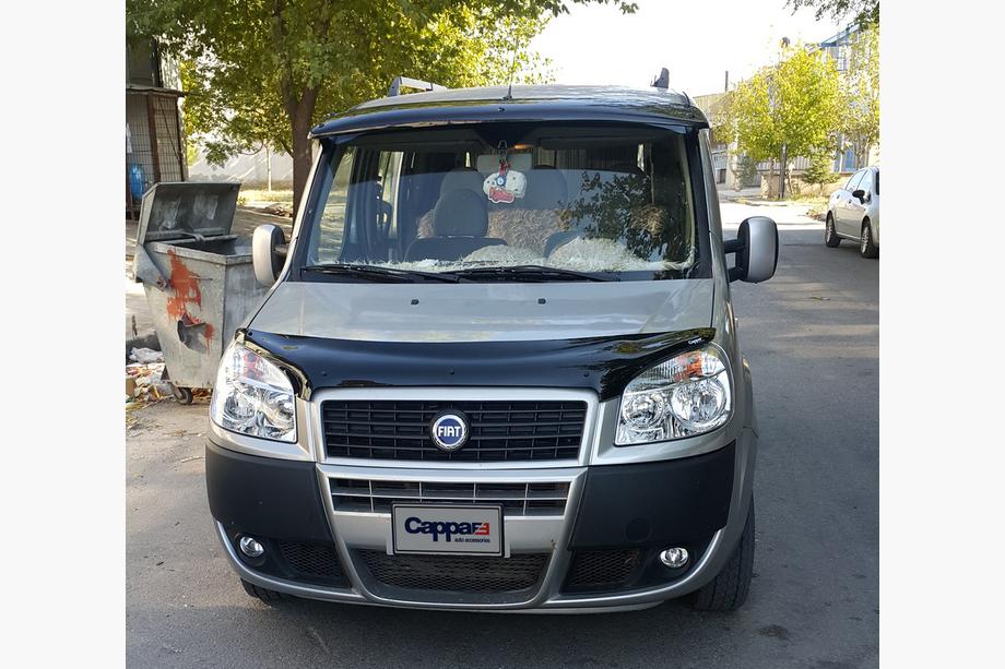 Fiat Doblo I 2001–2005 Voorruitvizier (zwart hoogglans, 5 mm) Foto 8