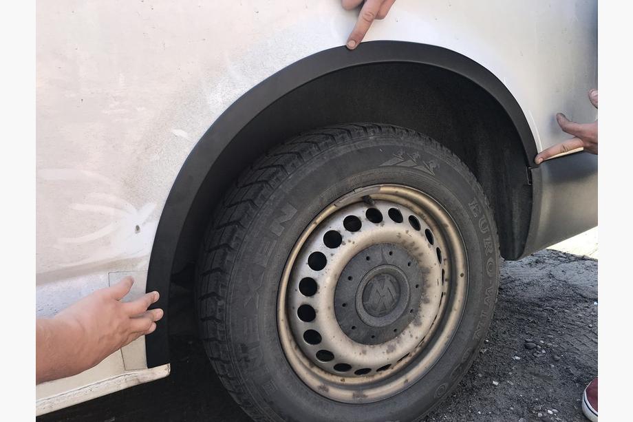 Volkswagen T5 2010–2015 Wielkastverbreders (6 stuks, ABS) Foto 4