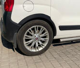 Fiat Fiorino/Qubo 2008–2024 Wielkastverbreders (set van 4, zwart) 1 zijdeur, metaal foto 4