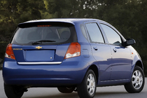 Chevrolet Aveo T200 2002–2008 RVS kofferbakrand foto 1