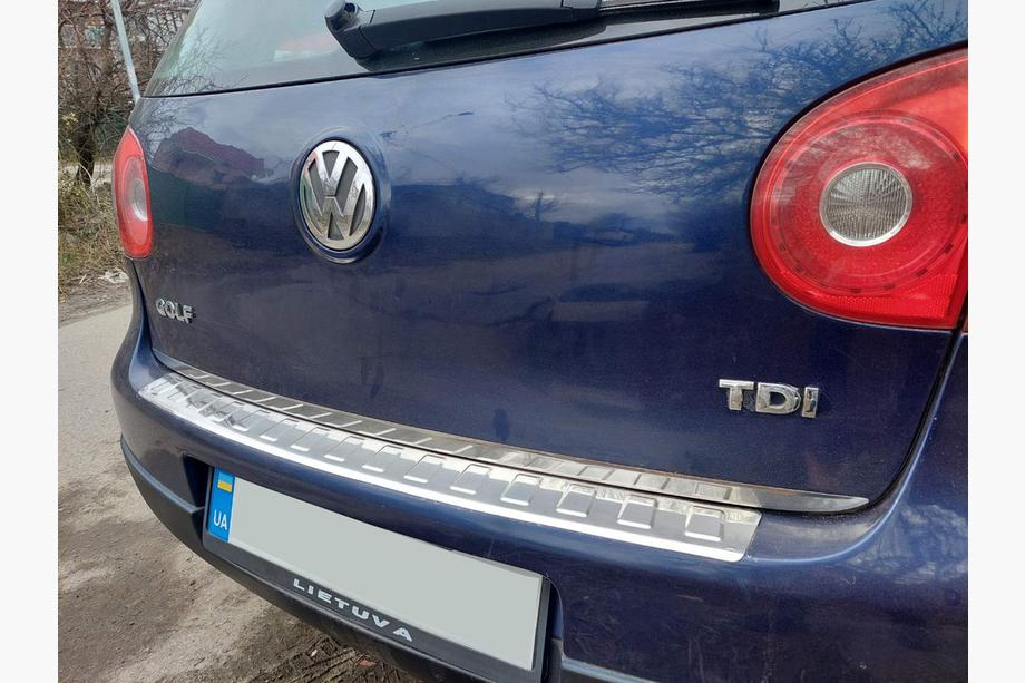 Volkswagen Golf 5 2003–2009 Kofferbakrand (RVS) OmsaLine - Italiaans roestvrij staal Foto 4