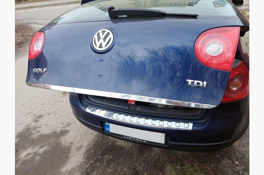Volkswagen Golf 5 2003–2009 Kofferbakrand (RVS) OmsaLine - Italiaans roestvrij staal Foto 3