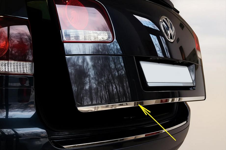 Volkswagen Touareg 2002–2010 Chroom sierlijst voor kofferklep Carmos - Turks staal Image