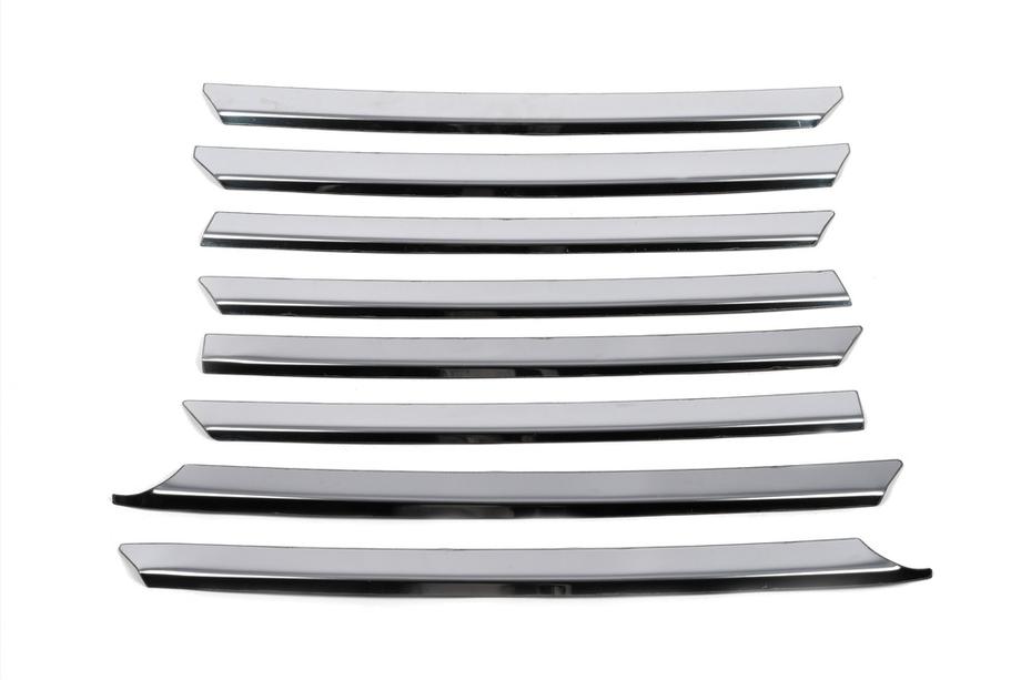 Volkswagen T4 Transporter 1990–2003 RVS sierlijsten voor grille Kosoyu kapot (8 stuks) OmsaLine - Italiaans roestvrij staal Foto 5
