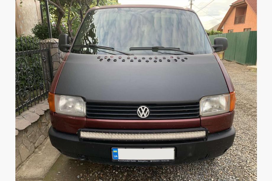 Volkswagen T4 Caravelle/Multivan 1990–2003 Motorkaphoes voor rechte motorkap (kunstleer) Image