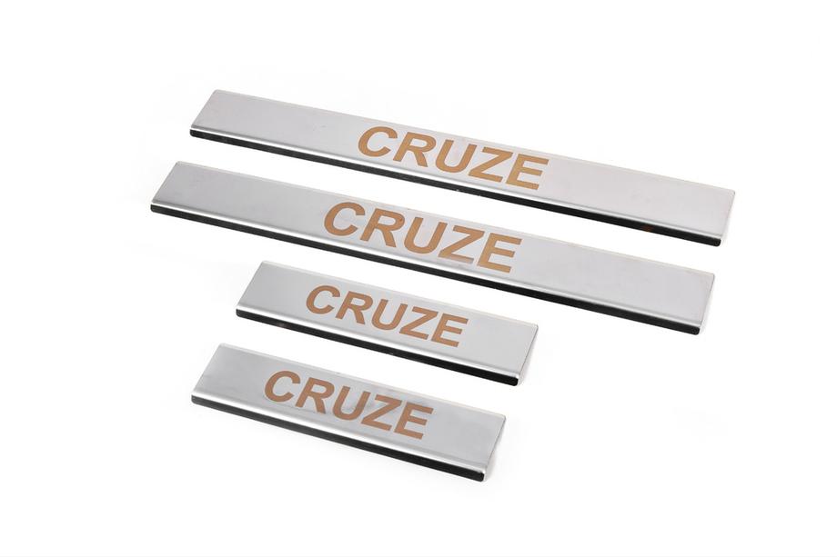 Chevrolet Cruze 2009–2015 Chroom instaplijsten V1 (4 stuks, Carmos) Image