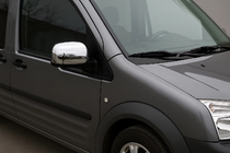 Ford Connect 2010–2013 RVS spiegelkappen variant nr. 2 (set van 2 stuks) foto 1